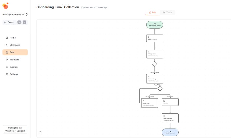 Onboarding automation flow