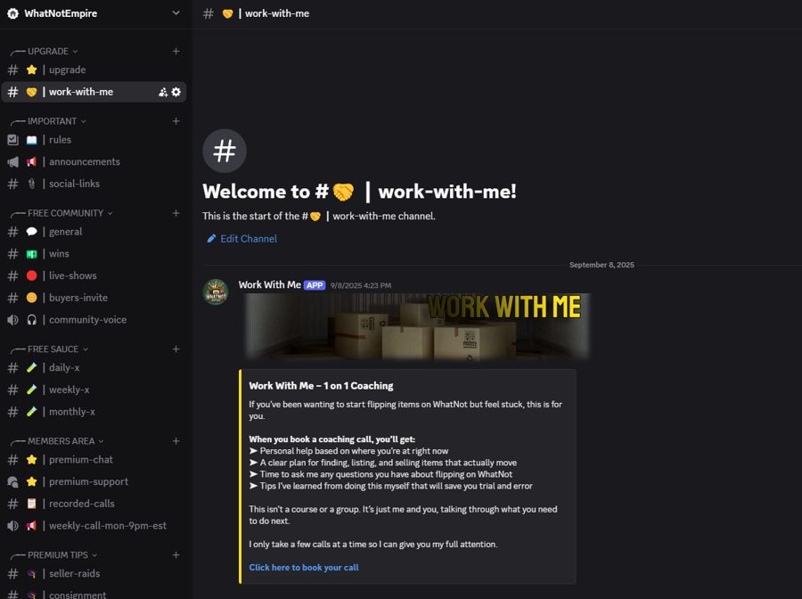 WhatNotEmpire Discord server